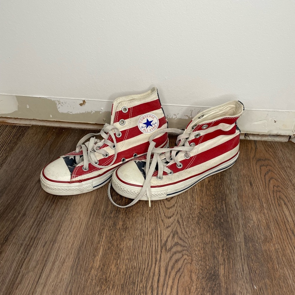 American flag Converse Chuck Taylor high tops